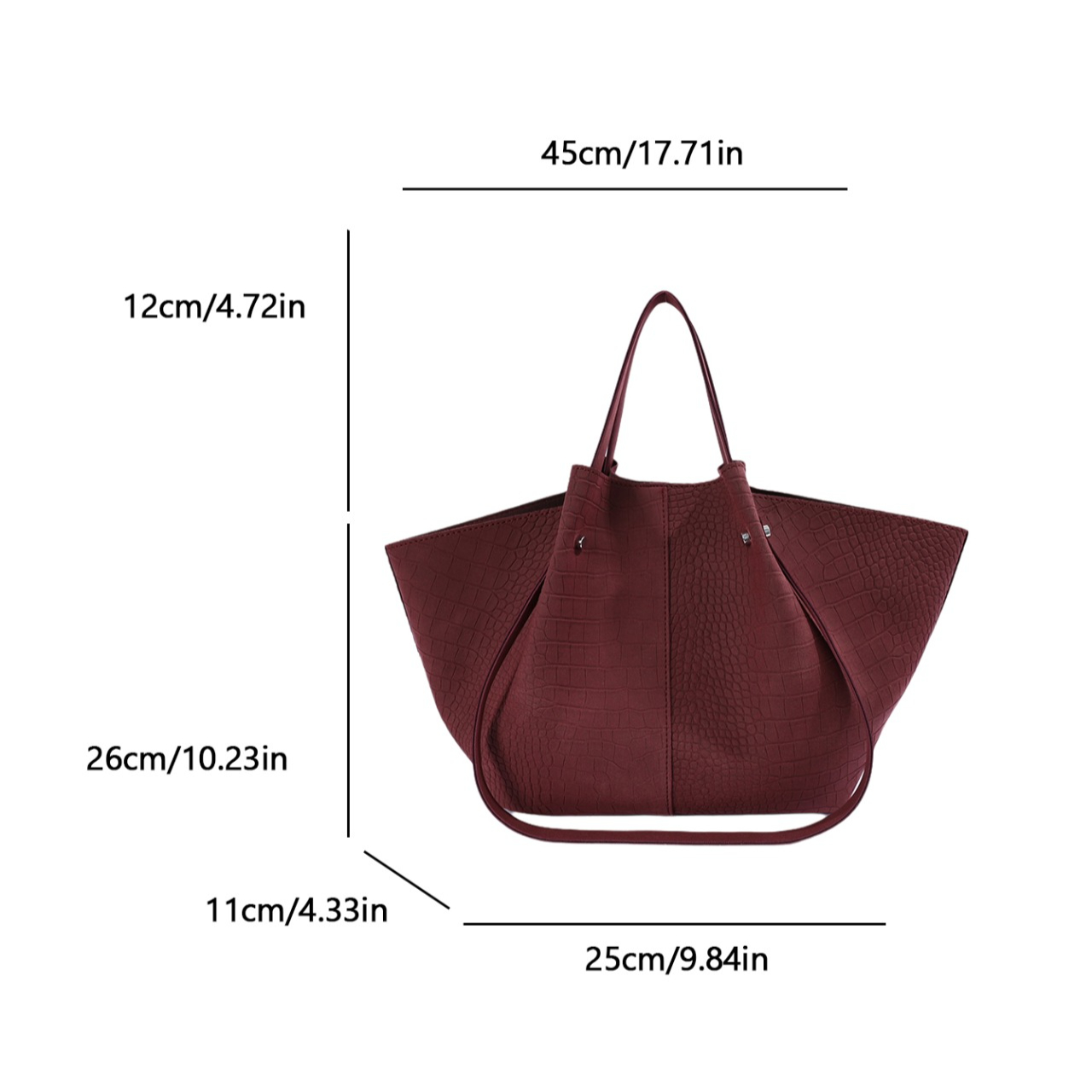 Luxury Crocodile-Embossed Leat - Luxury Bags Tote 评论和价格
